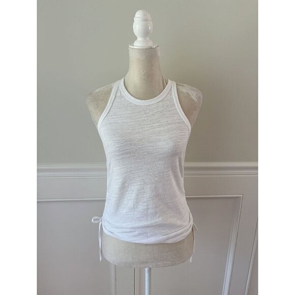 The Range White Side-Tie Tank Top Small Lightweight Stretch Knit - Picture 2 of 7